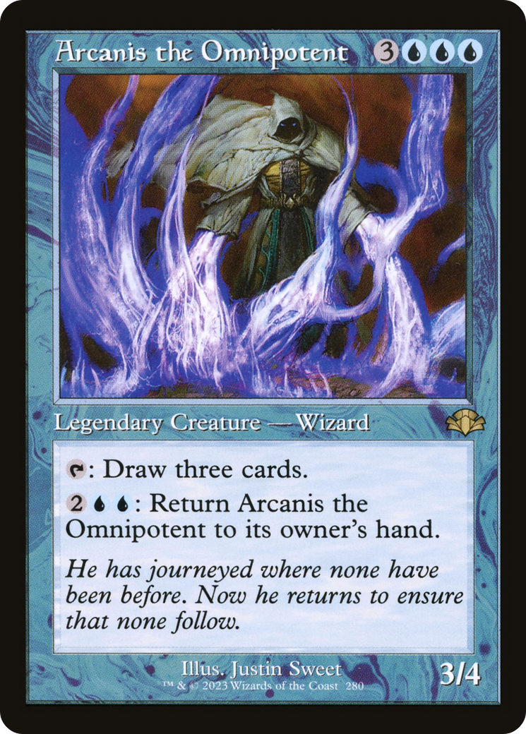 Arcanis the Omnipotent (Retro Frame) (DMR-280) - Dominaria Remastered