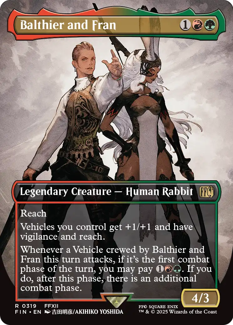 Balthier and Fran (0319) (Borderless) (FIN-319) - FINAL FANTASY Foil