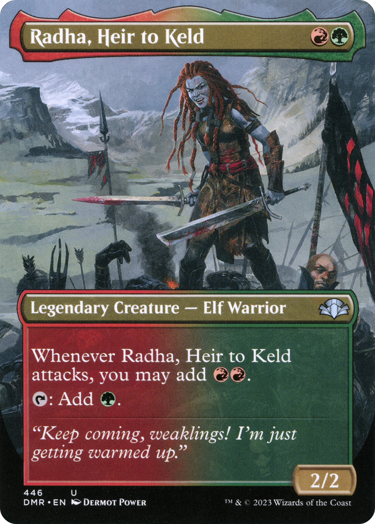 Radha, Heir to Keld (Borderless) (DMR-446) - Dominaria Remastered Foil