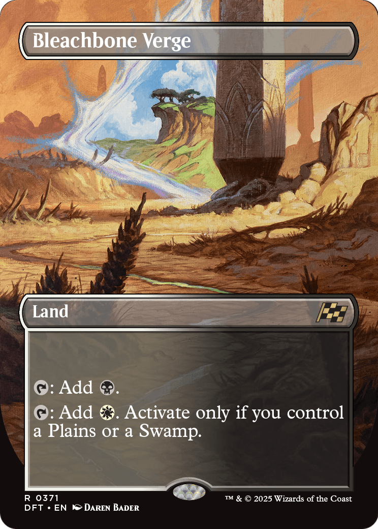 Bleachbone Verge (Borderless) (DFT-371) - Aetherdrift Foil