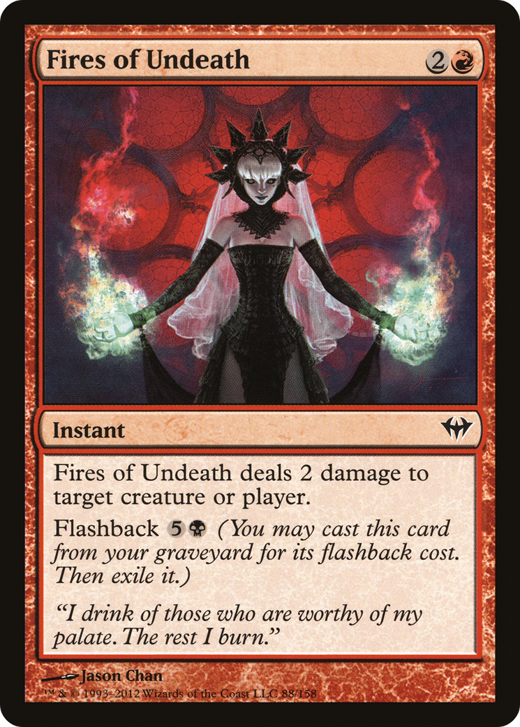 Fires of Undeath (DKA-088) - Dark Ascension Foil