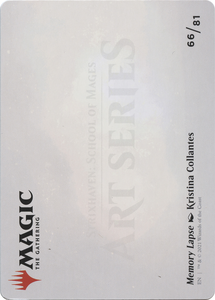 Memory Lapse // Memory Lapse (ASTX-066) - Strixhaven Art Series (Borderless) Foil