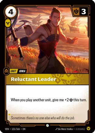 Reluctant Leader (121/166) - Vendetta Foil