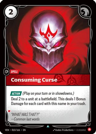 Consuming Curse (010/166) - Vendetta Foil