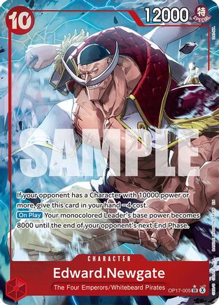 Edward.Newgate (005) (Alternate Art) (OP17-005) - The World's Strongest Warriors Foil