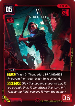 V - Streetkid (b) (B005b) - Welcome to Night City Beta Foil