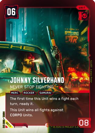 Johnny Silverhand - Never Stop Fighting (Epic) (B011) - Welcome to Night City Beta Foil