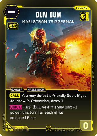 Dum Dum - Maelstrom Triggerman (Rare) (B036) - Welcome to Night City Beta Foil