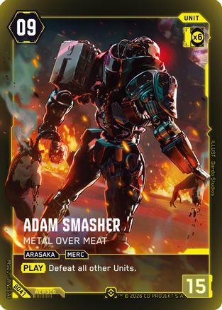 Adam Smasher - Metal Over Meat (Epic) (B041) - Welcome to Night City Beta Foil