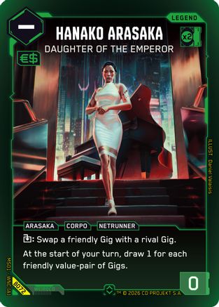 Hanako Arasaka - Daughter of the Emperor (Rare) (B072) - Welcome to Night City Beta Foil