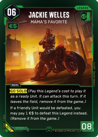 Jackie Welles - Mama's Favorite (Rare) (B073) - Welcome to Night City Beta Foil