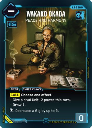 Wakako Okada - Peace and Harmony (Rare) (B110) - Welcome to Night City Beta Foil