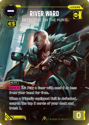 River Ward - Detective on the Hunt (ILegend) (B148) - Welcome to Night City Beta Foil