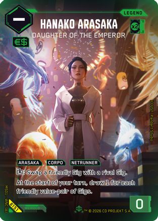 Hanako Arasaka - Daughter of the Emperor (ILegend) (B151) - Welcome to Night City Beta Foil
