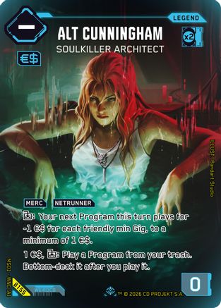 Alt Cunningham - Soulkiller Architect (ILegend) (B155) - Welcome to Night City Beta Foil