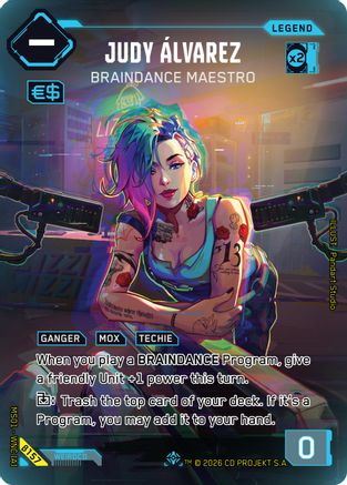 Judy Alvarez - Braindance Maestro (ILegend) (B157) - Welcome to Night City Beta Foil
