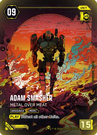 Adam Smasher - Metal Over Meat (IO) (B160) - Welcome to Night City Beta Foil