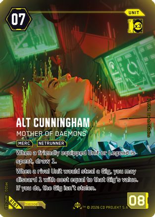 Alt Cunningham - Mother of Daemons (IO) (B161) - Welcome to Night City Beta Foil
