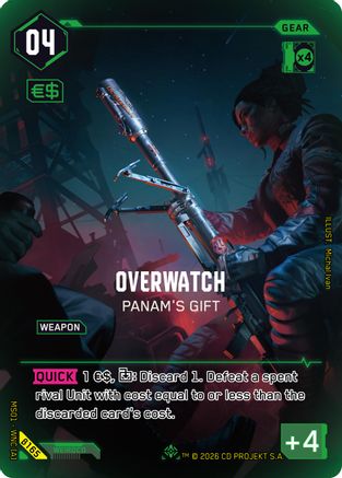 Overwatch - Panam's Gift (IO) (B165) - Welcome to Night City Beta Foil