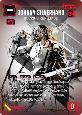 Johnny Silverhand - Rocking Renegade (ISecret) (B168) - Welcome to Night City Beta Foil