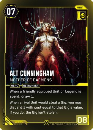 Alt Cunningham - Mother of Daemons (Rare) (042) - Welcome to Night City Retail Foil