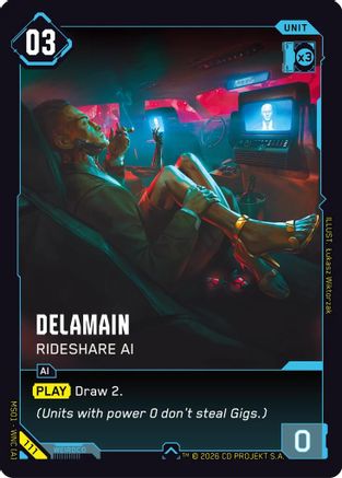 Delamain - Rideshare AI (111) - Welcome to Night City Retail