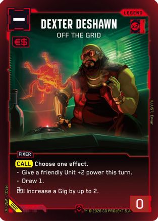Dexter DeShawn - Off the Grid (Rare) (002) - Welcome to Night City Retail Foil