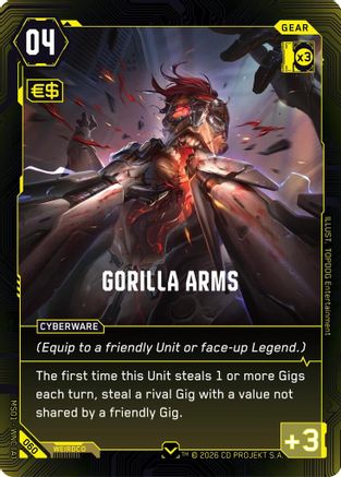 Gorilla Arms (060) - Welcome to Night City Retail