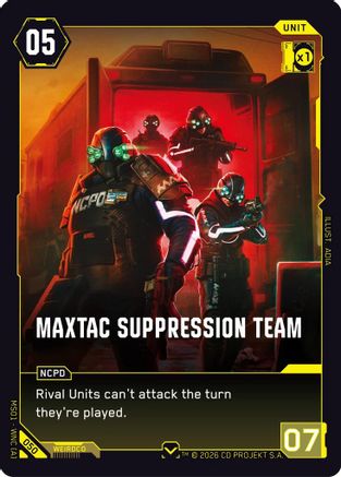 MaxTac Suppression Team (050) - Welcome to Night City Retail