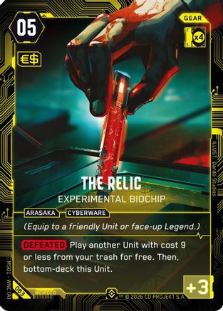 The Relic - Experimental Biochip (Epic) (063) - Welcome to Night City Retail Foil