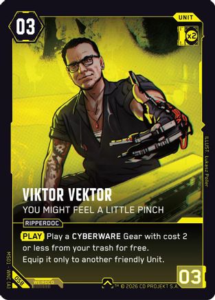 Viktor Vektor - Drop Your Illusions (057) - Welcome to Night City Retail Foil