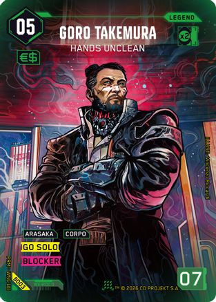 Goro Takemura - Hands Unclean (B003) - Box Toppers Beta Foil