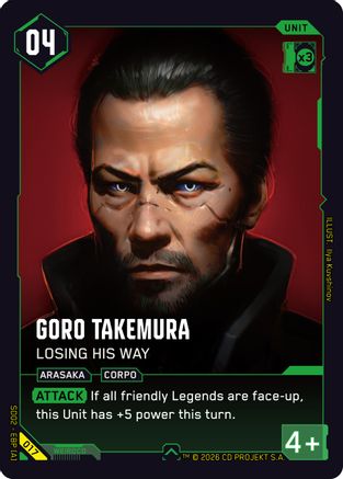 Goro Takemura - Losing His Way (017) - Embracing Power Retail Starter Deck