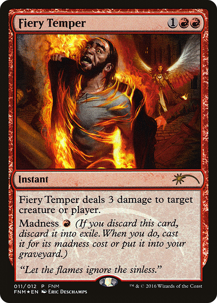 Fiery Temper (FNM-011) - Friday Night Magic 2016 Foil