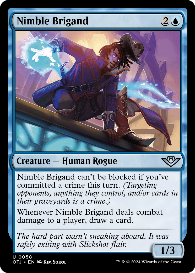 Nimble Brigand (OTJ-058) - Outlaws of Thunder Junction Foil