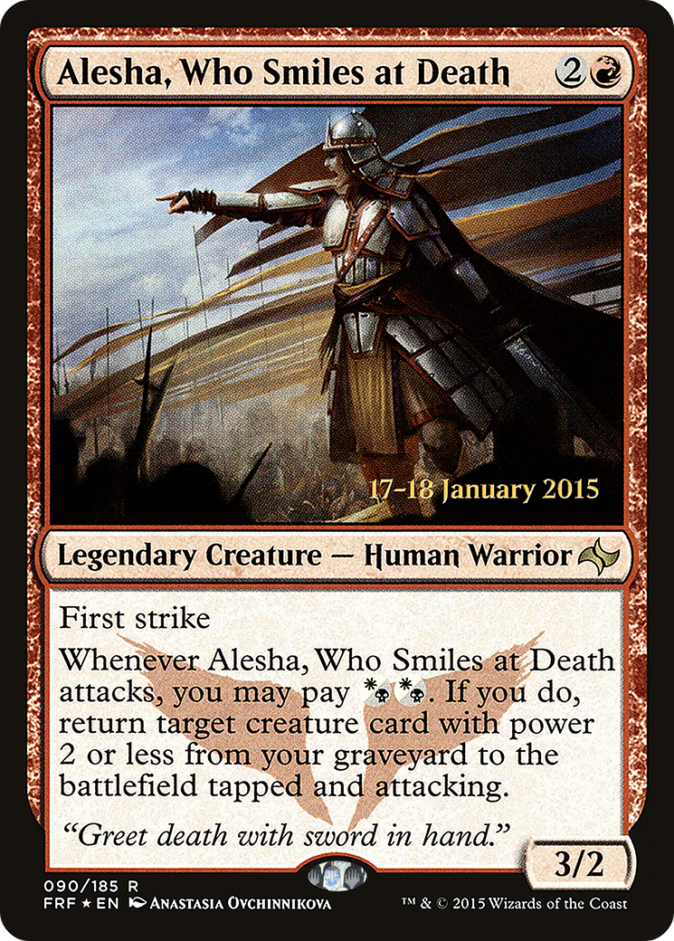Alesha, Who Smiles at Death (PRE-090) - Fate Reforged Promos Foil