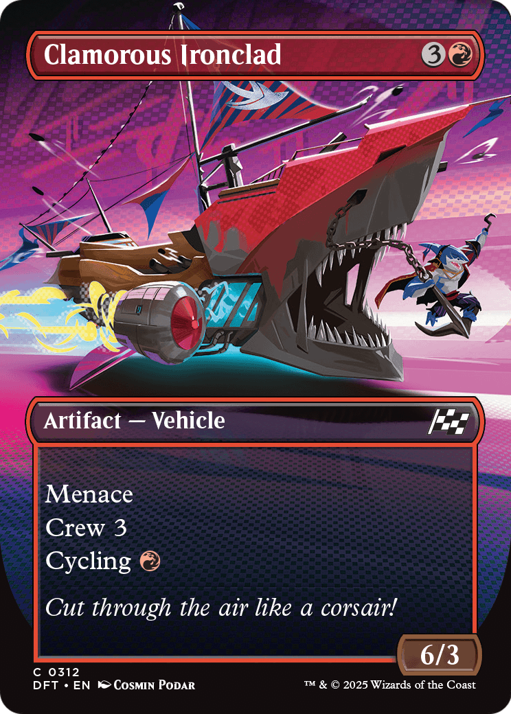 Clamorous Ironclad (Borderless) (DFT-312) - Aetherdrift