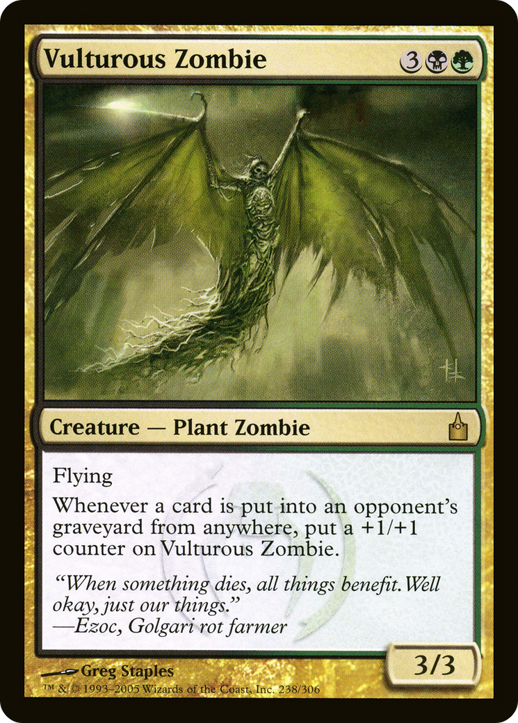 Vulturous Zombie (RAV-238) - Ravnica: City of Guilds
