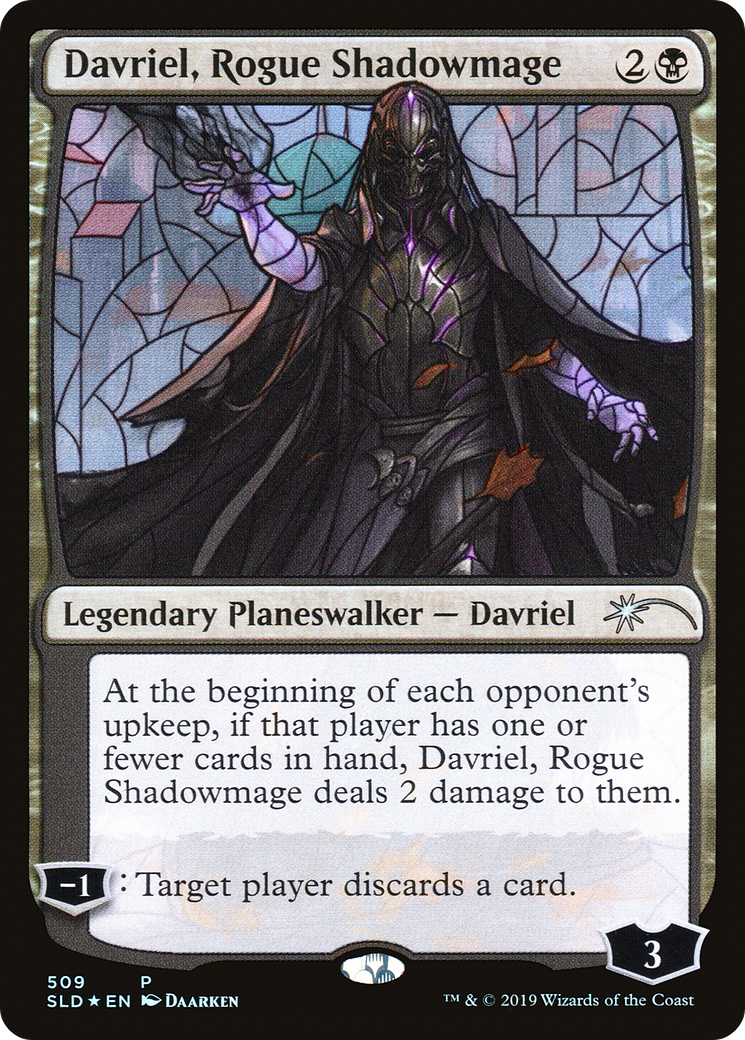 Davriel, Rogue Shadowmage (Stained Glass) (SLD-509) - Secret Lair Drop Foil