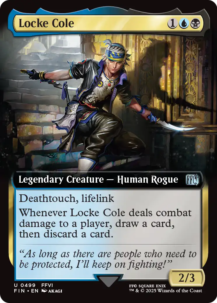 Locke Cole (Extended Art) (FIN-499) - FINAL FANTASY: (Extended Art) Foil