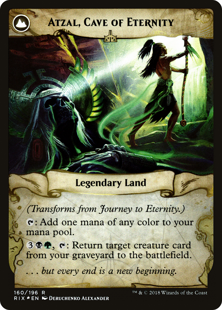 Journey to Eternity (PRE-160) - Rivals of Ixalan Promos: (compasslanddfc) Foil