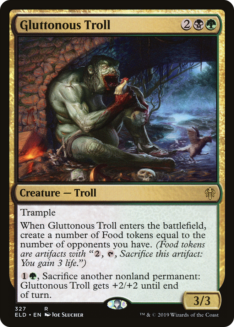 Gluttonous Troll (ELD-327) - Throne of Eldraine