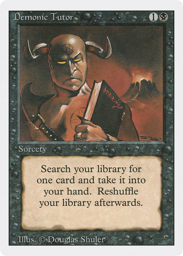 Demonic Tutor (3ED-) - Revised Edition