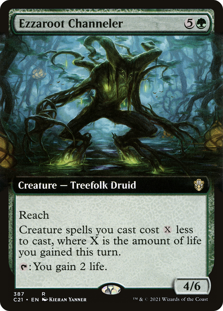 Ezzaroot Channeler (Extended Art) (C21-387) - Commander 2021: (Extended Art)
