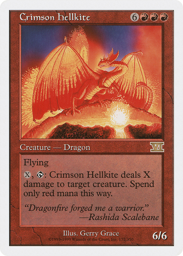 Crimson Hellkite (6ED-172) - Classic Sixth Edition