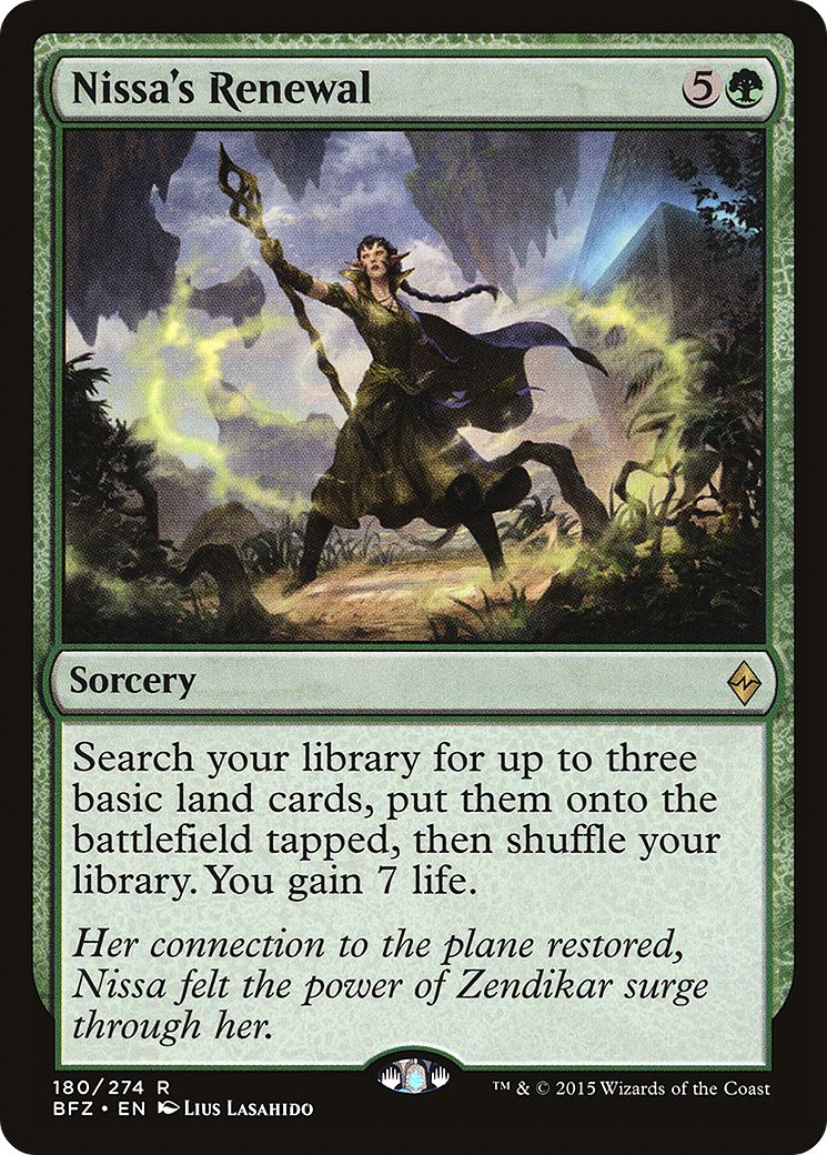 Nissa's Renewal (BFZ-180) - Battle for Zendikar Foil