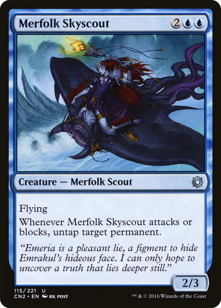 Merfolk Skyscout (CN2-115) - Conspiracy: Take the Crown Foil