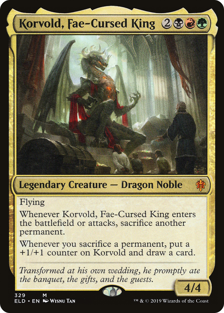 Korvold, Fae-Cursed King (ELD-329) - Throne of Eldraine