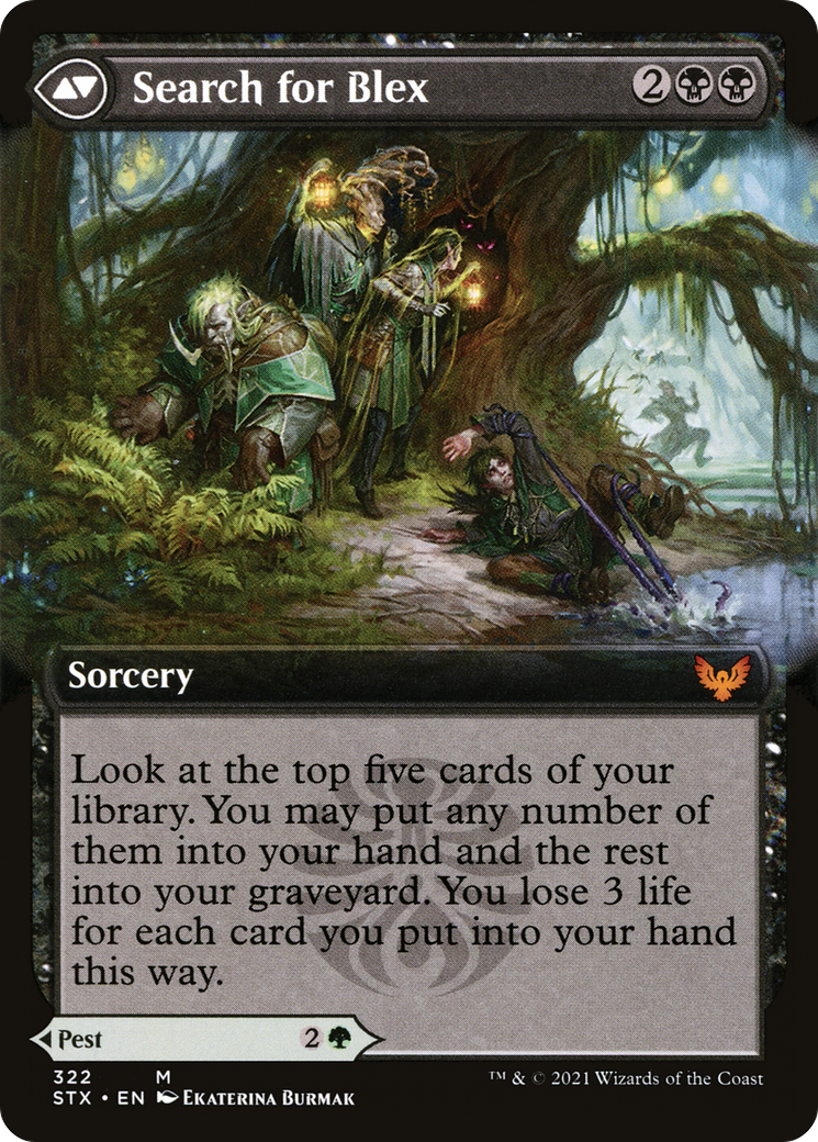 Blex, Vexing Pest (Extended Art) (STX-322) - Strixhaven: School of Mages: (Extended Art) Foil