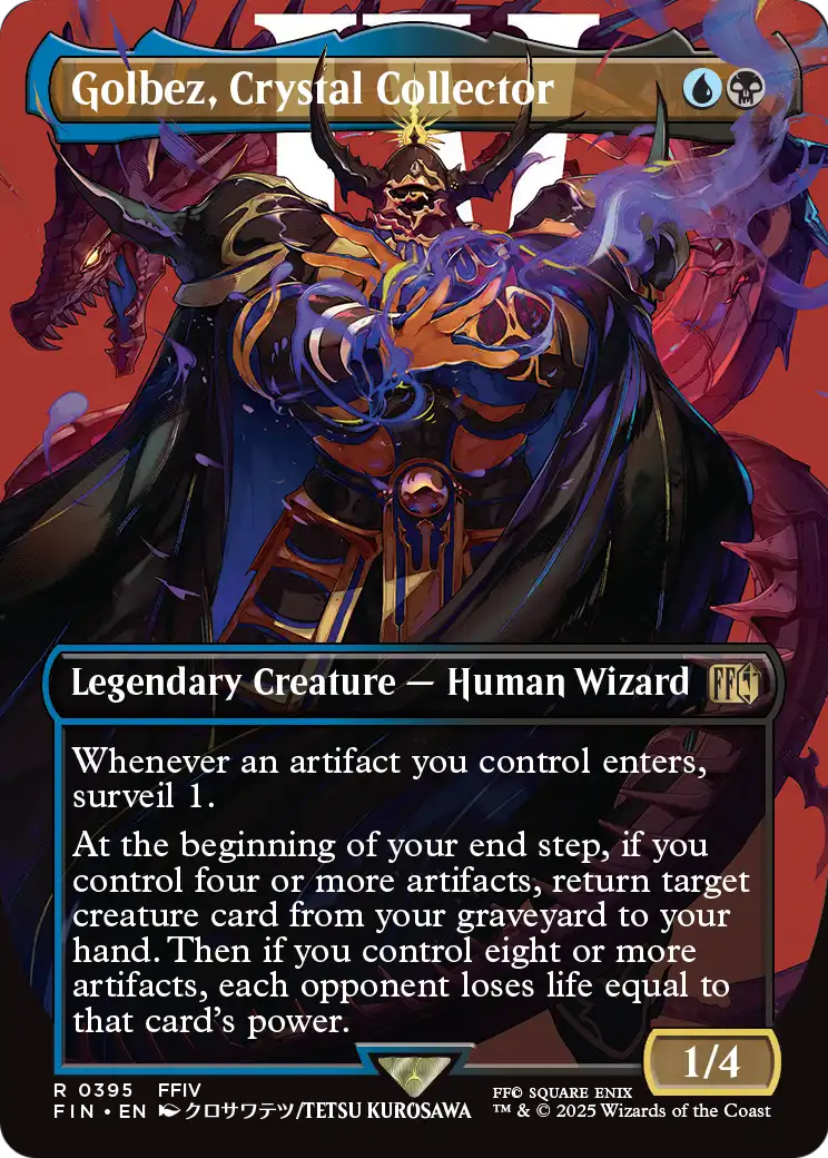 Golbez, Crystal Collector (Borderless) (FIN-395) - FINAL FANTASY Foil